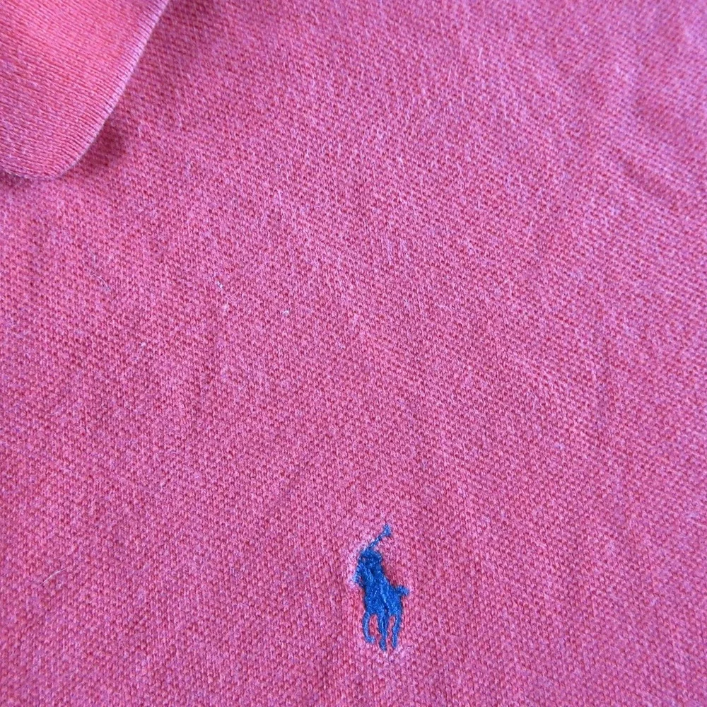 Ralph Lauren Polo Shirt Mens XL Red Short Sleeve Cotton Pony Logo Casual Pique‎
